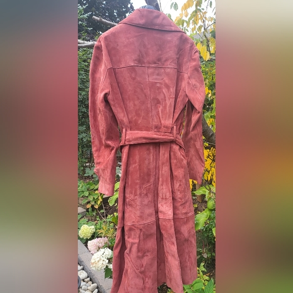 COACH DRAPEY SUEDE YRENCH COAT - Picture 3 of 5